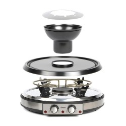 Appareil à raclette grill et fondue