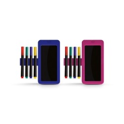 Ardoise lumineuse noire avec led 14 x 13 cm