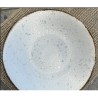 Assiette blanche en grès