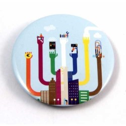 Badge en métal rond