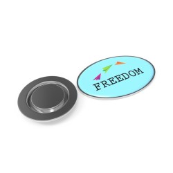 Pin's aimanté ovale