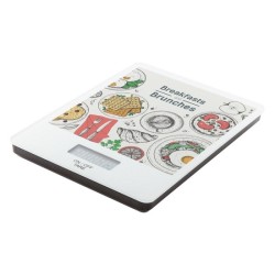 Balance de cuisine avec plateau en verre