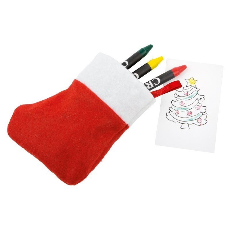 Set de dessin chaussette de Noël NICOLA