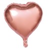 BALLON MYLAR COEUR ROSE GOLD