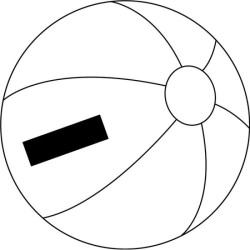 Ballon de plage 28cm