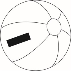 Ballon de plage ocean 26cm