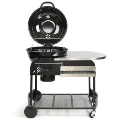 Barbecue charbon avec desserte