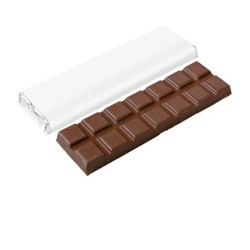 Barre de chocolat 75g avec papier recyclé