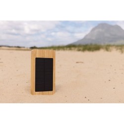 Batterie de secours solaire 10.000mAh en bambou Sunwick