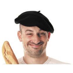 BERET BASQUE NOIR LUXE