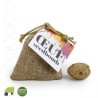 Oeuf seed bomb en pochon toile de jute 75x100 mm