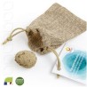Oeuf seed bomb en pochon toile de jute 75x100 mm