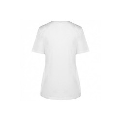 Blouse polycoton avec boutons-pression femme