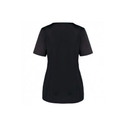 Blouse polycoton avec boutons-pression femme