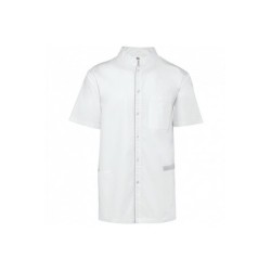 Blouse polycoton avec boutons-pression homme