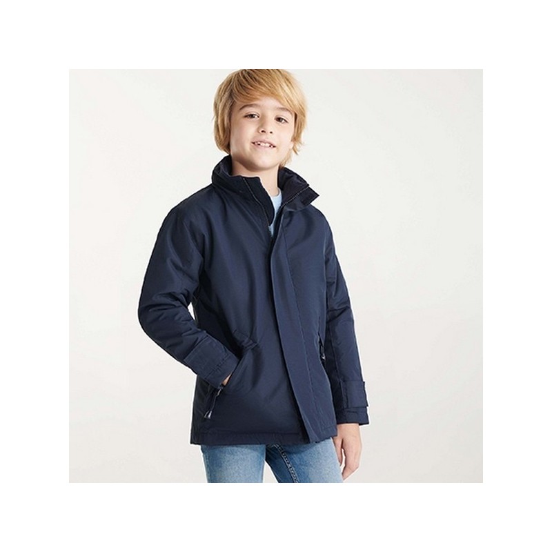 Parka col montant avec zip injecté ton sur ton  EUROPA  (Tailles enfants)