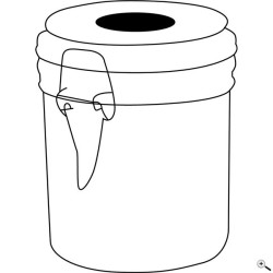 Bocal en verre clicky, d'environ 280 ml