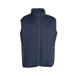 Bodywarmer bi-matière matelassé