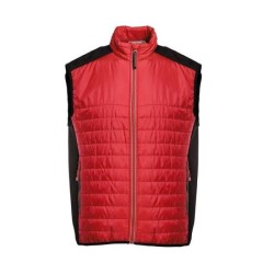 Bodywarmer bi-matière matelassé