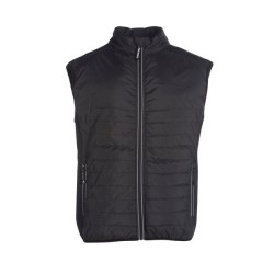 Bodywarmer bi-matière matelassé