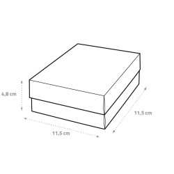 Boîte à couvercle 11x11x5cm