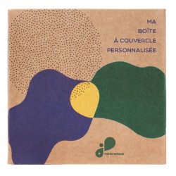 Boîte à couvercle 8x8x3cm