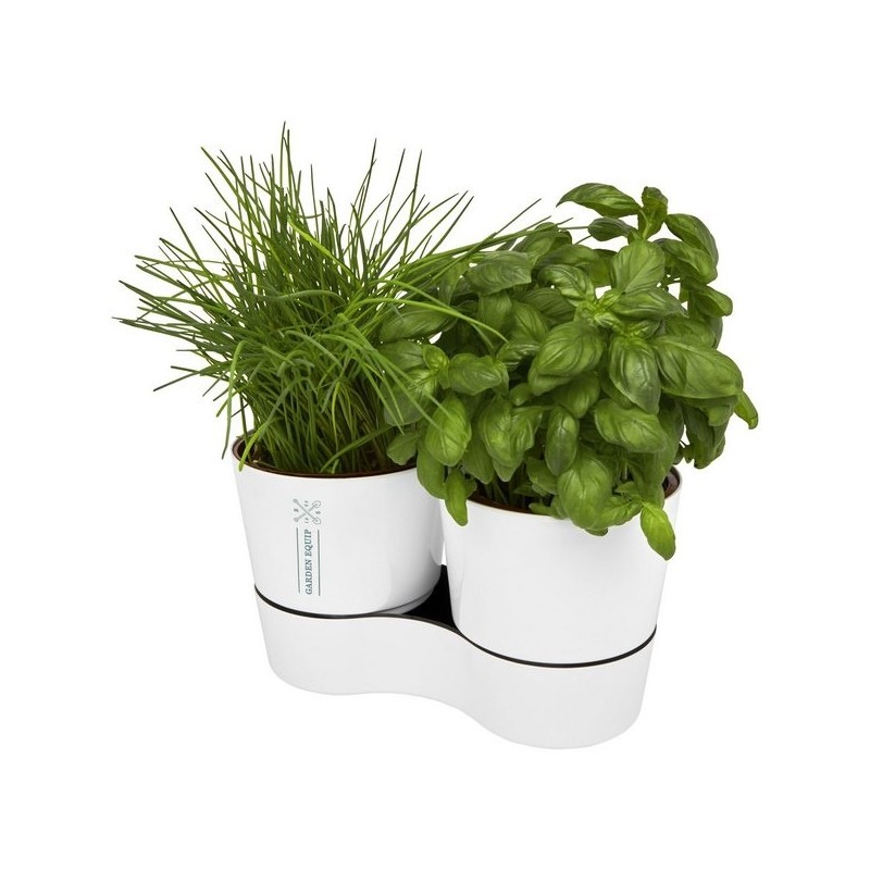 Double pot pour herbes aromatiques