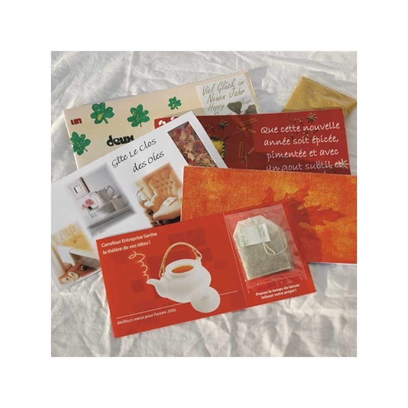 Carte sachet de thé bio