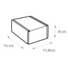 Boîte d'expédition 11x14x8cm