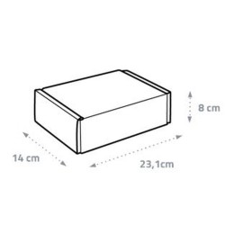 Boîte d'expédition 23x14x8cm