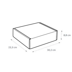 Boîte d'expédition kraft 30x23x8cm