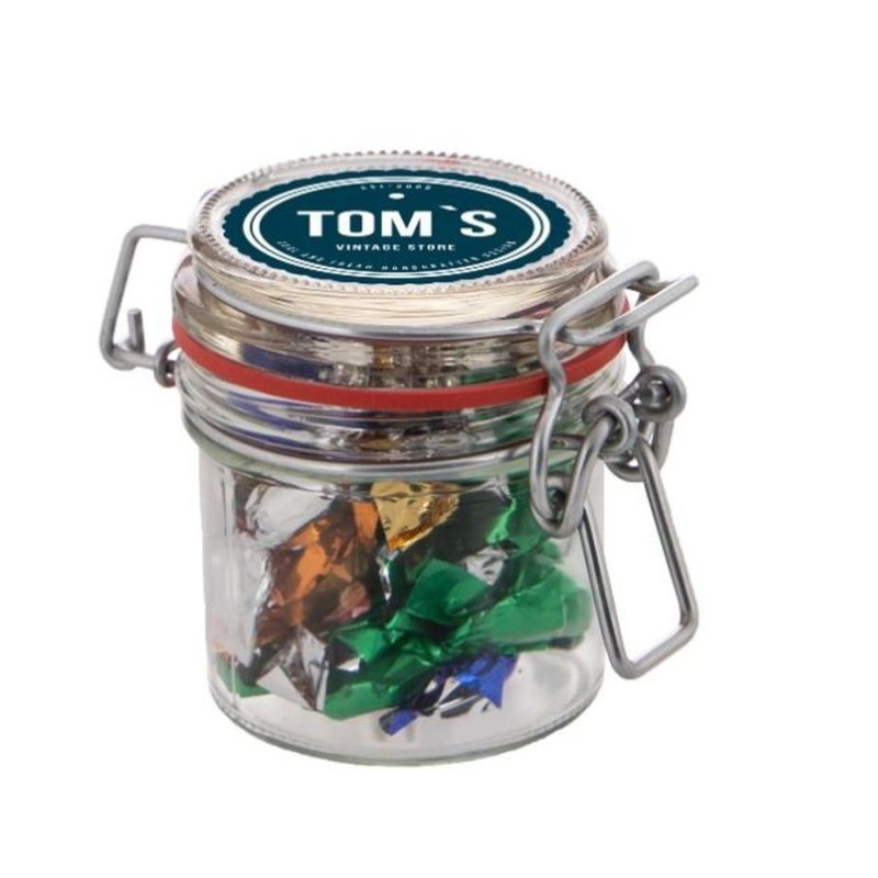 Mini bonbonnière hermétique en verre