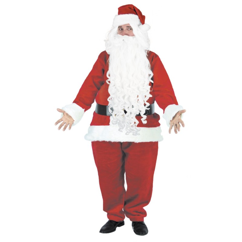 COSTUME PERE NOEL PELUCHE LUXE ADULTE