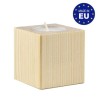 Bougeoir cube en bois