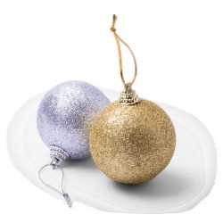 Lot de 6 boules de Noël