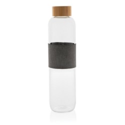 Bouteille en verre 75cl avec bouchon bambou