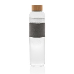 Bouteille en verre 75cl avec bouchon bambou
