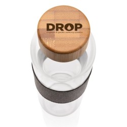 Bouteille en verre 75cl avec bouchon bambou