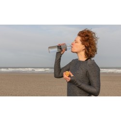 Bouteille en verre 75cl avec bouchon bambou