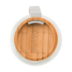 Bouteille en verre 60cl avec bouchon bambou et dragonne