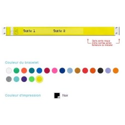 Bracelet tyvek indéchirable