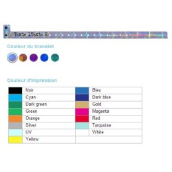 Bracelet soirée métallisé brillant kaleidoscope