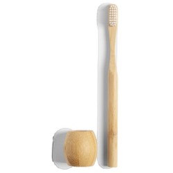 Brosse à dents bambou avec support