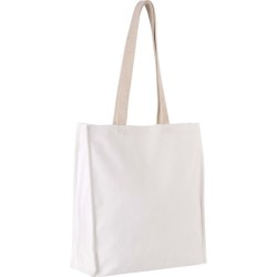 Cabas avec soufflet en coton épais