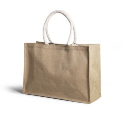 Cabas en jute, anses en coton