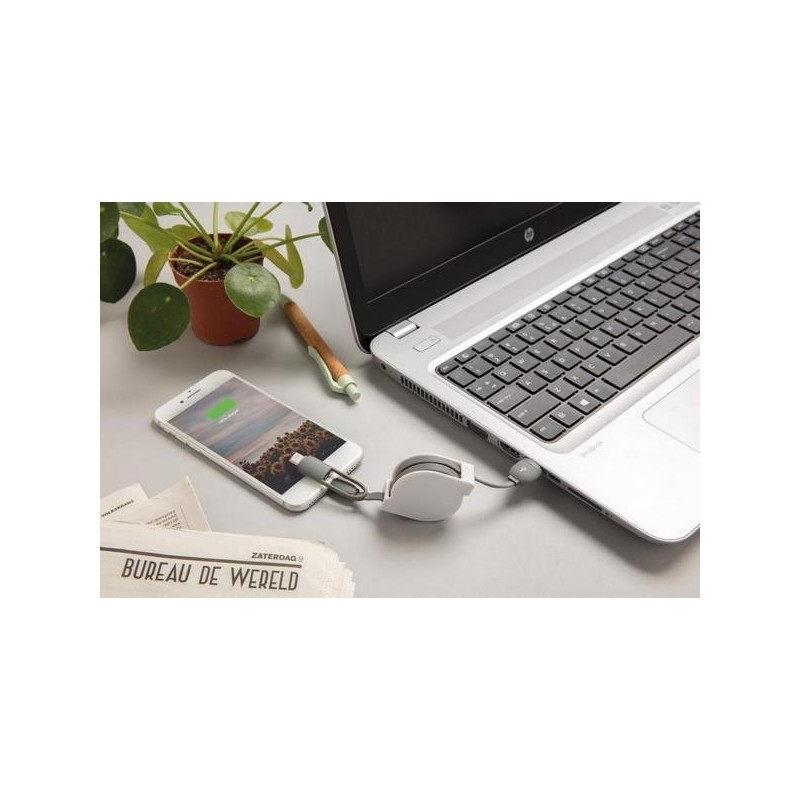 Câble rétractable 3 en 1