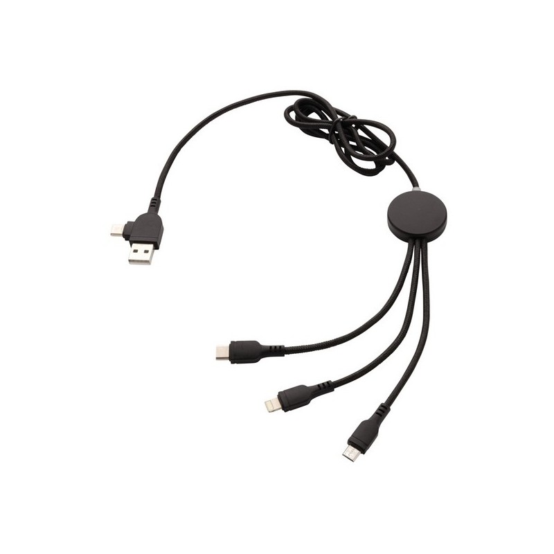 Câble 6 en 1 lumineux