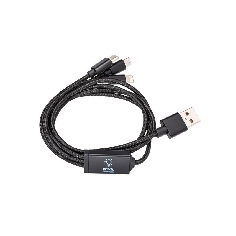 Câble de charge 3 en 1 avec éclairage REEVES-HAMPTON