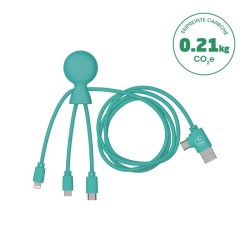 Câble 1 m éco-responsable avec double entrée