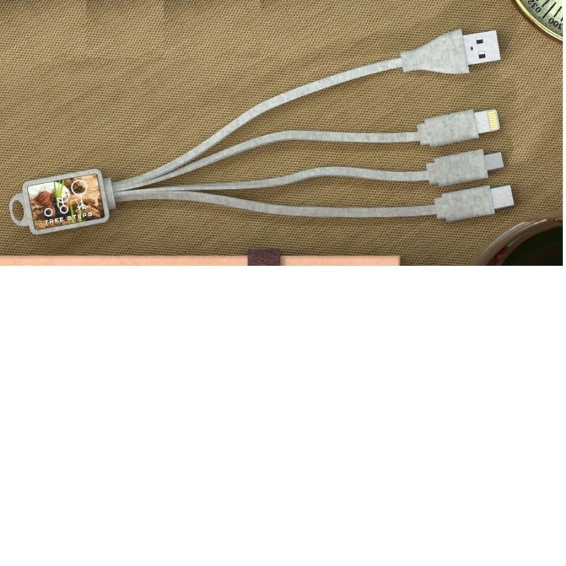 Connecteur multiple en fibre de blé